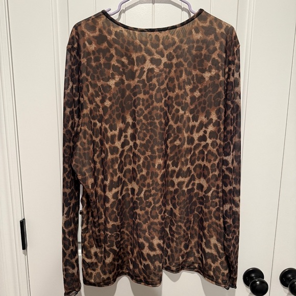 NEW Leopard Mesh Top - Picture 5 of 5